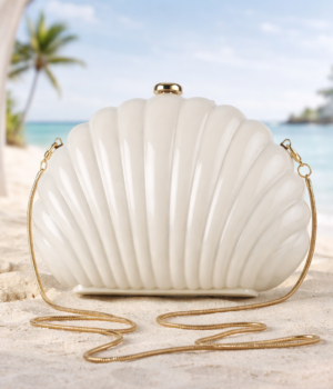 Siren Shell Crossbody Clutch - Coconut Colada