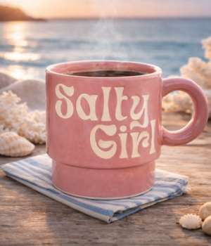 Salty Girl Stacked Mug